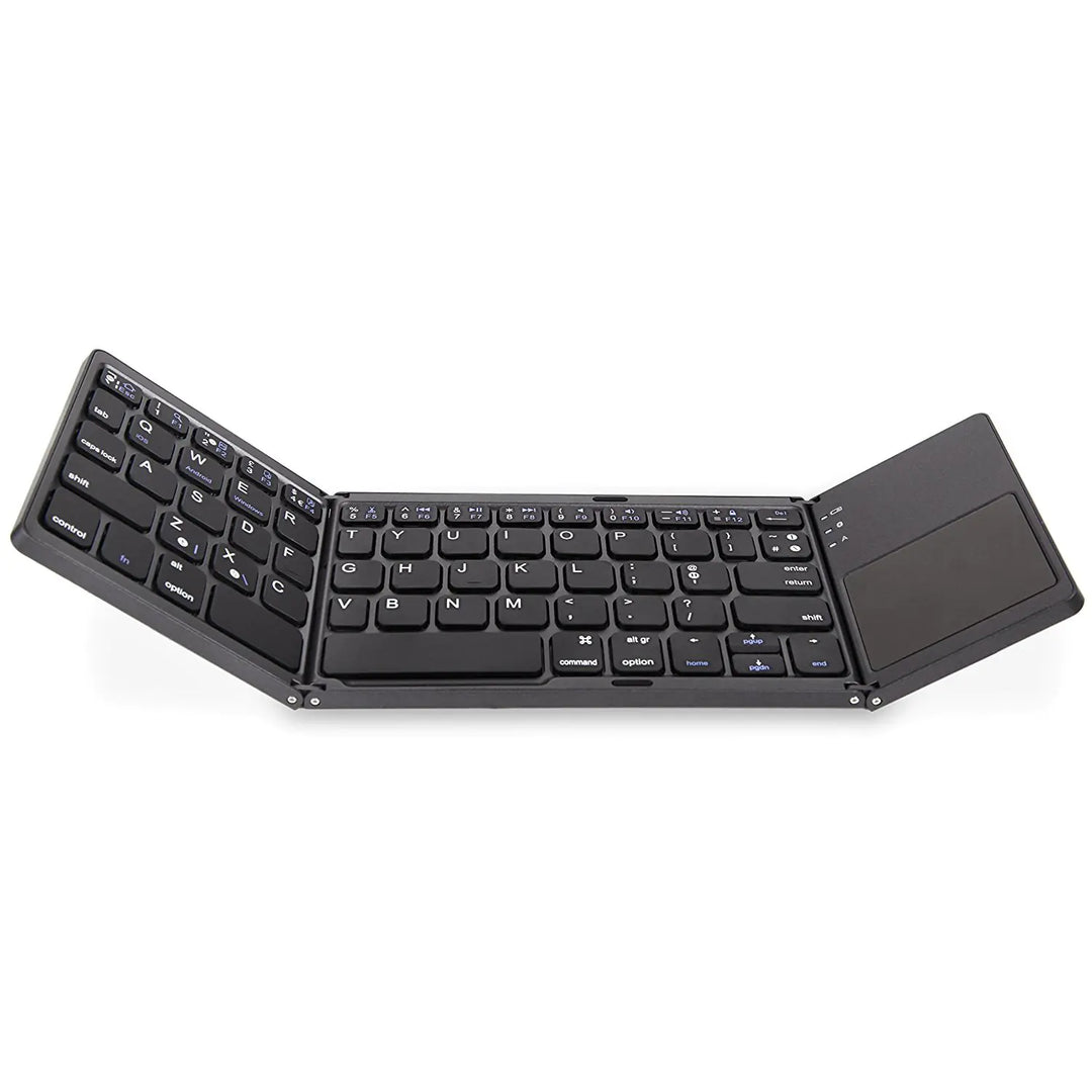 Foldable Mini Keyboard with Wireless Bluetooth Touchpad
