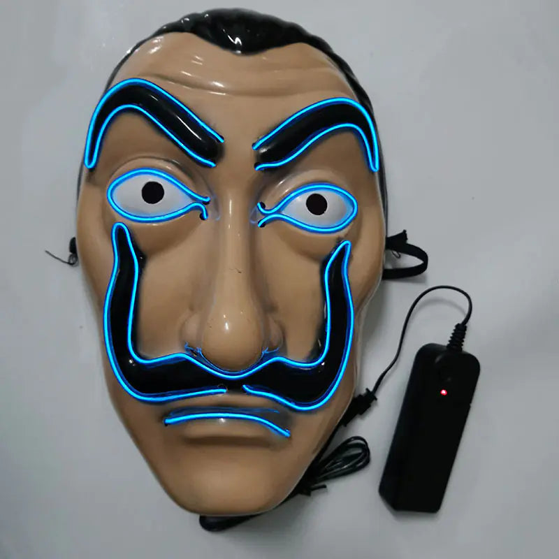 LED Halloween Clown Mask Party Prop and Costume Toy