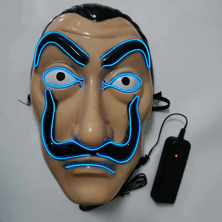 LED Halloween Clown Mask Party Prop and Costume Toy