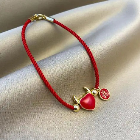 Red String Bracelet for Women - Unique Design Gift