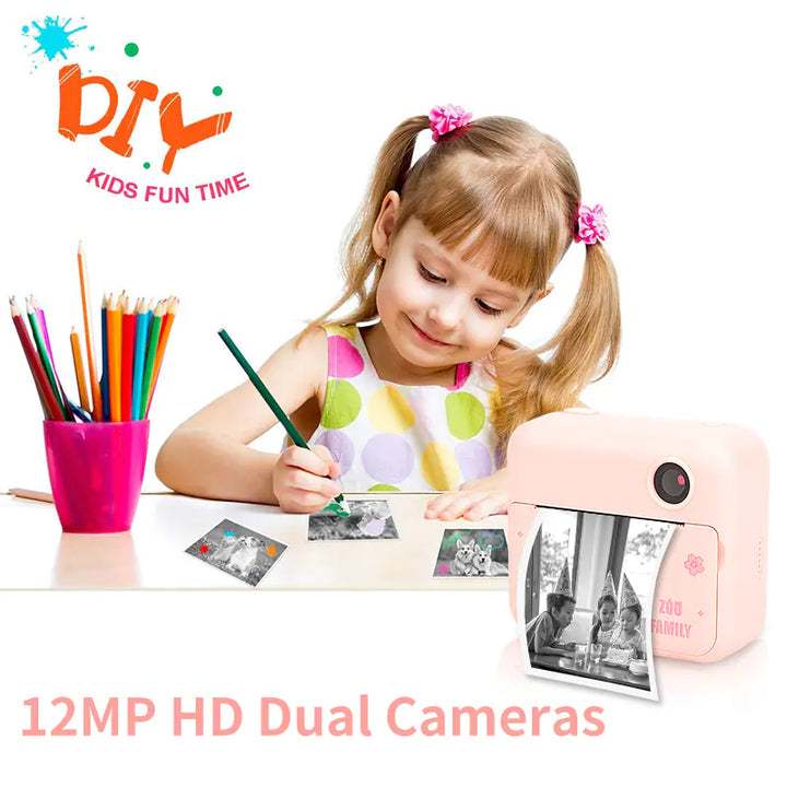 Children's Instant Print 1080P Digital Camera with Paper