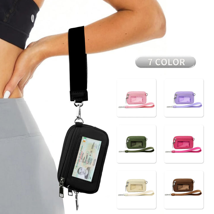 Transparent PVC Wrist Card Holder