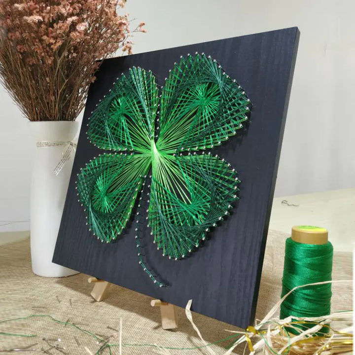 Clover Nail String Art DIY Birthday Gift Handmade Decor
