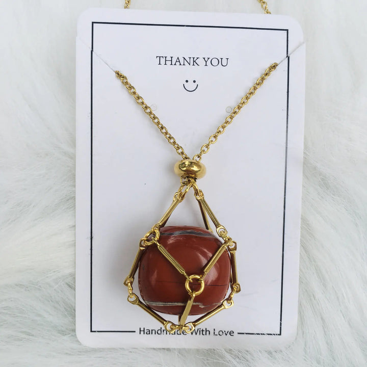 Crystal Raw Stone Pendant Necklace