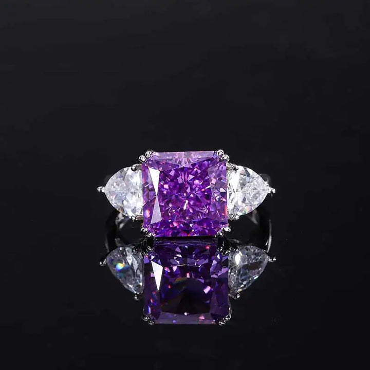 S925 Silver High Carbon Diamond Ring