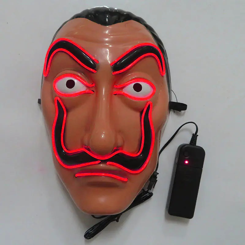 LED Halloween Clown Mask Party Prop and Costume Toy