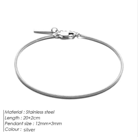 Snake Chain Stainless Steel Bracelet