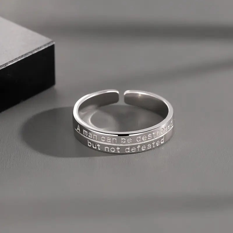 Old Man and the Sea Men's Single Ring