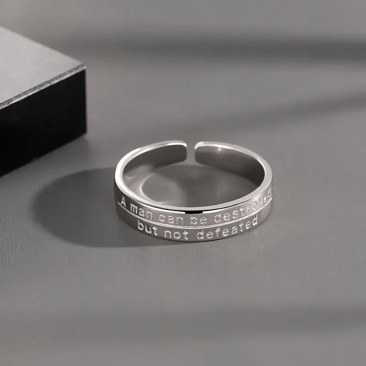 Old Man and the Sea Men's Single Ring