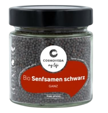 Cosmoveda | Bio Senfsamen Schwarz | Ganz 45g
