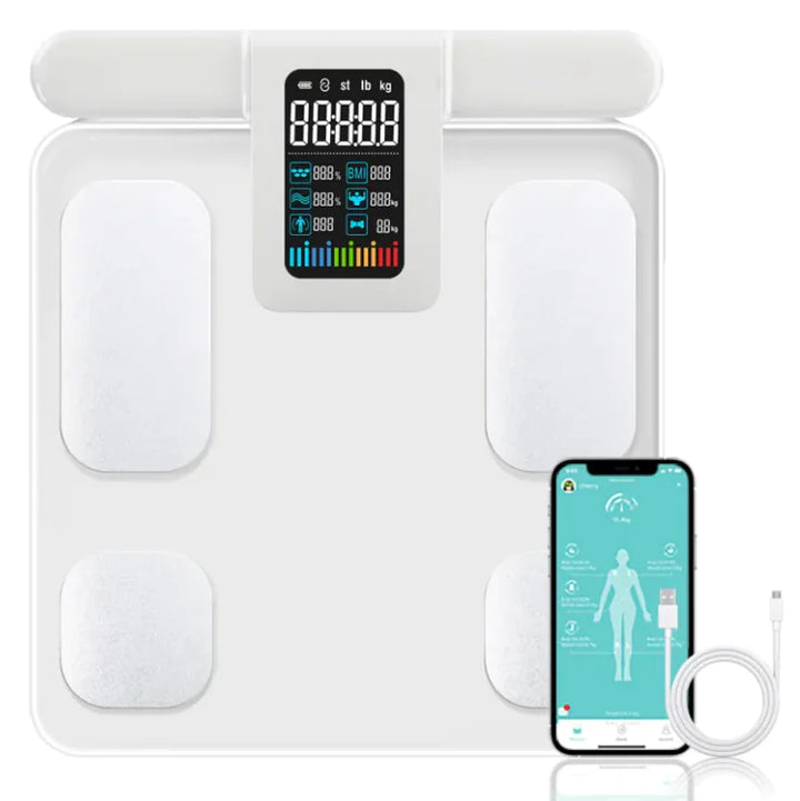 Tempered Glass Body Fat Measuring Scale