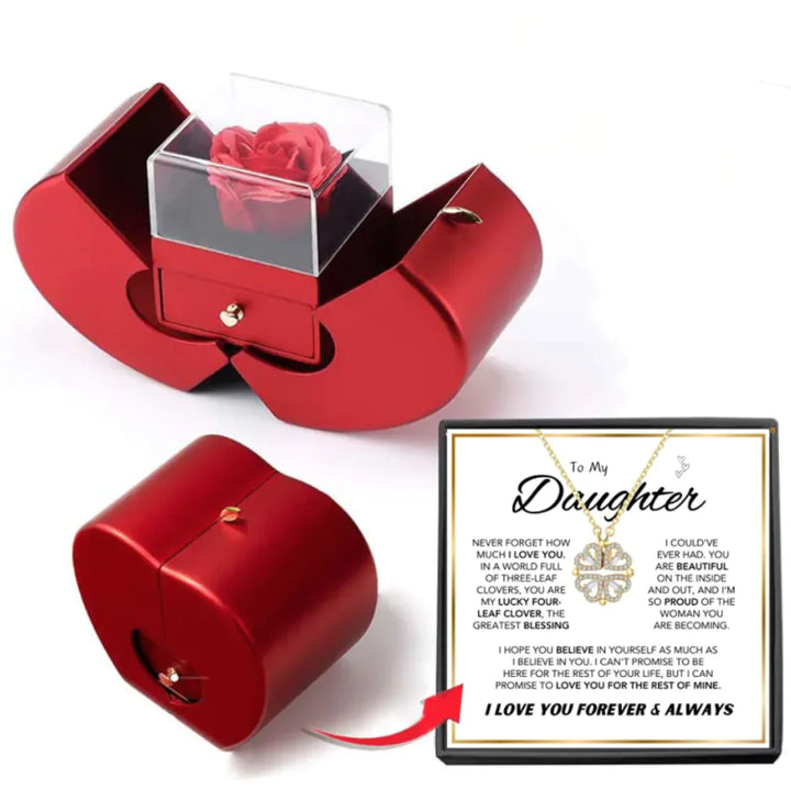 Women's Hollow Heart Necklace Set