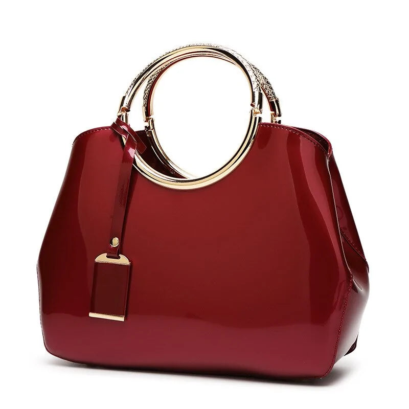 Red patent leather bags handbags deals