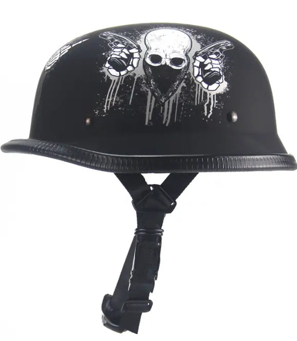 Harley Motorcycle Summer Helmet with Skull Design
