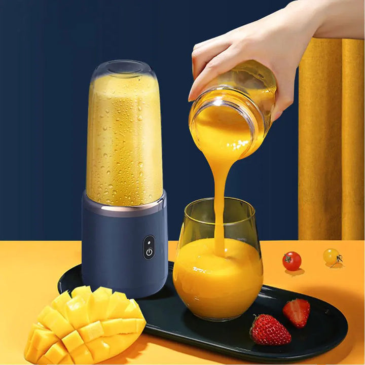 Tragbarer elektrischer Entsafter, 400 ml, Zitronen-/Orangenpresse, Multifunktionsmixer, Frucht-Smoothie-Mixer, Haushaltsgeräte