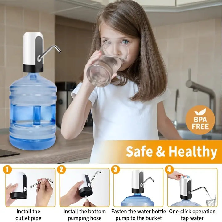 USB Charging Automatic 5 Gallon Water Bottle Pump