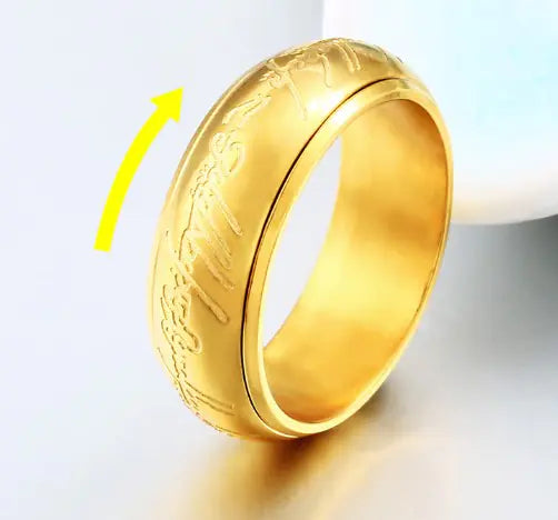Men's Stainless Steel Vacuum Electroplated Ring