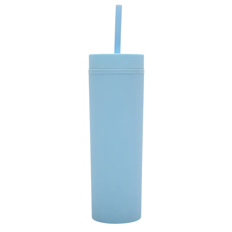 Frosted Straight Straw Bottle