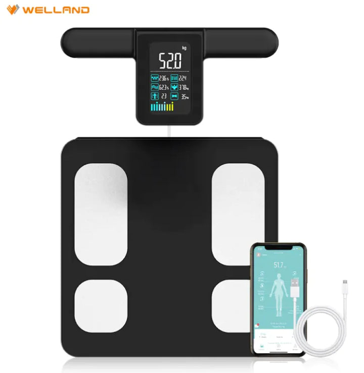 Tempered Glass Body Fat Measuring Scale
