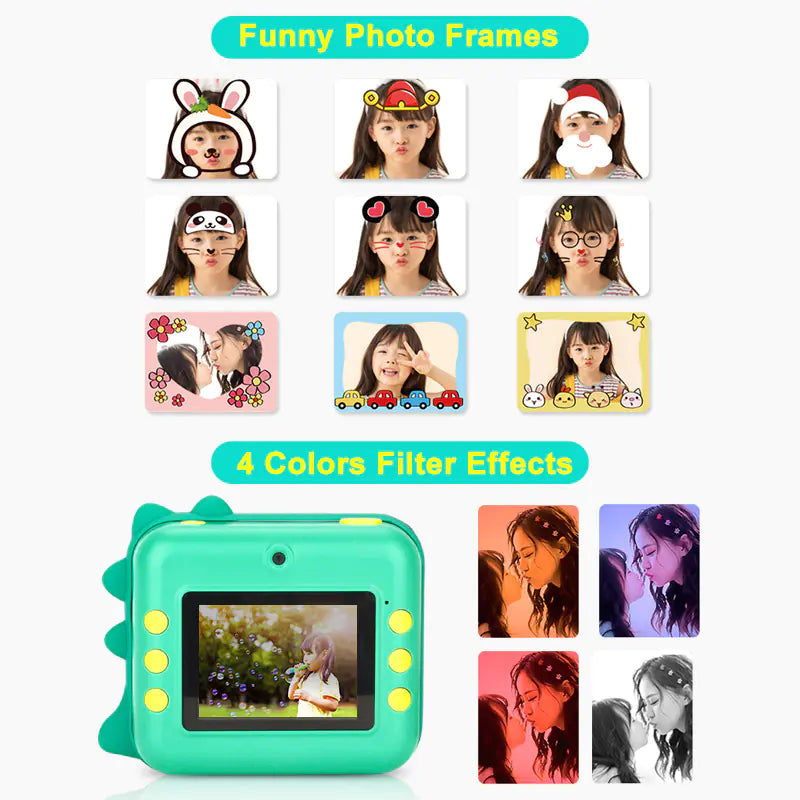 Children's Instant Print 1080P Digital Camera with Paper