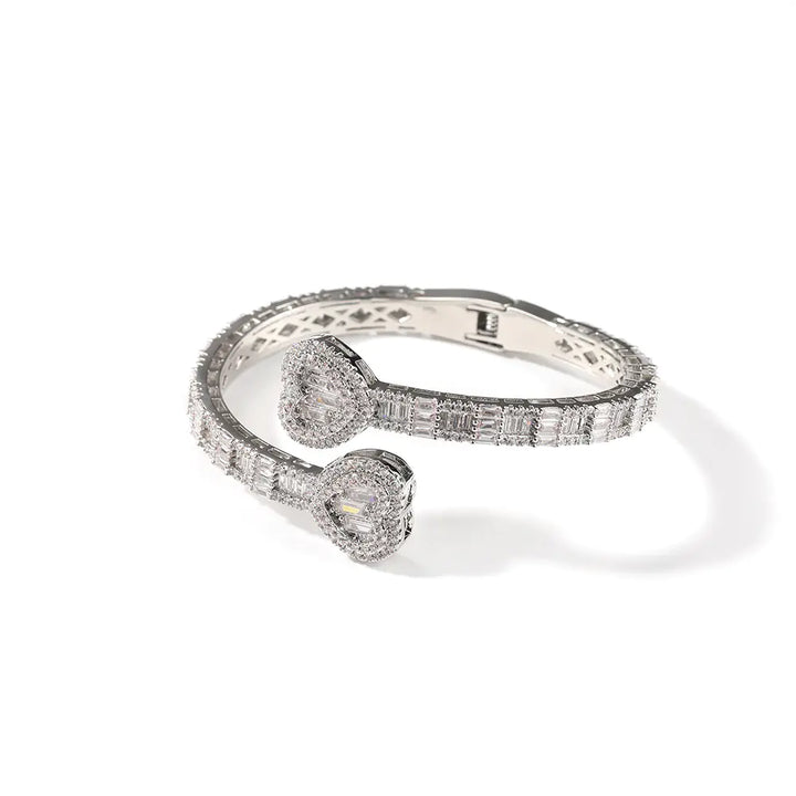 Geometric Diamond Love Spring Buckle Bracelet