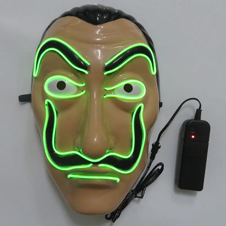 LED Halloween Clown Mask Party Prop and Costume Toy