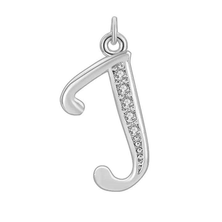 Diamond-Embedded Capital 26 English Letter Pendant Set