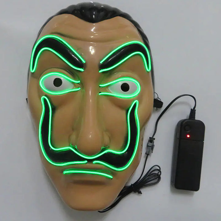 LED Halloween Clown Mask Party Prop and Costume Toy