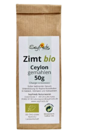 Seyfrieds | Zimt bio | Cassia gemahlen 50g