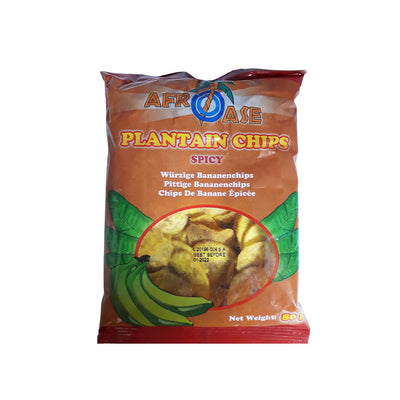 Afroase Plantain Chips Spicy 80g MD-Store