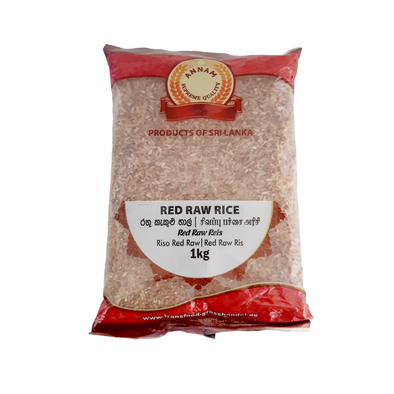 Annam Roter roher Reis, poliert – 1 kg