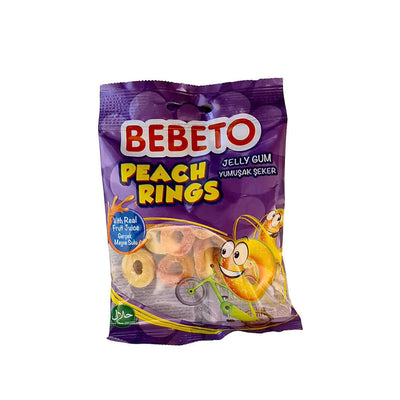 Bebeto Peach Rings 80g MD-Store