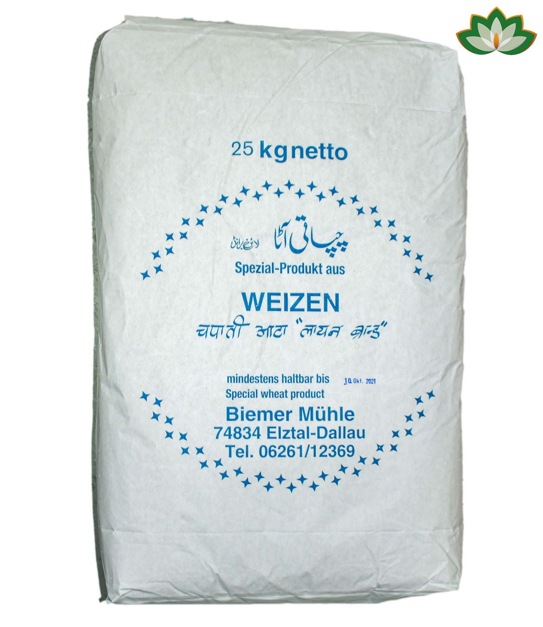 Biemer Mühle  Chapatti Wheat Atta 25 Kg MD-Store