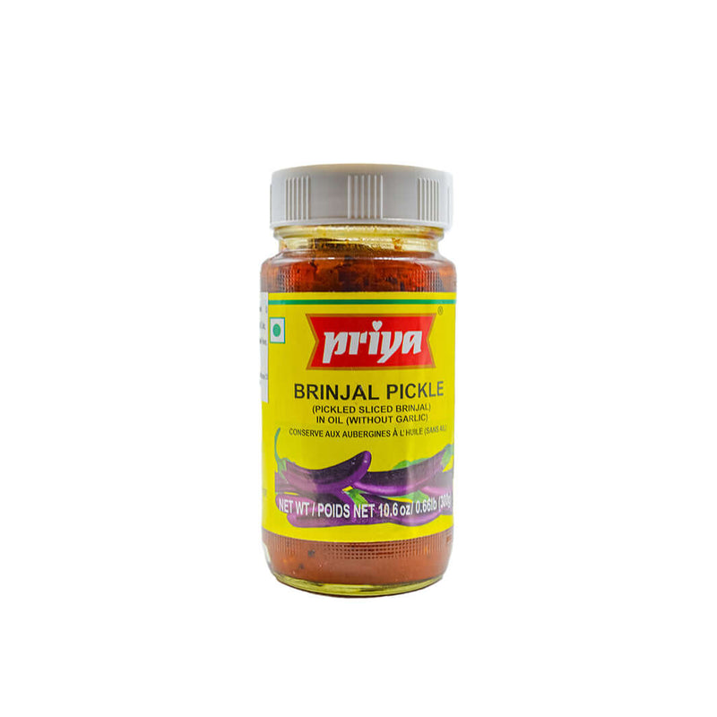 Priya Brinjal Pickle (zonder knoflook) 300g