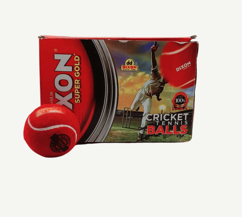 Dixon- Cricket Ball Tennis Ball- Tape Ball- Red Colour MD-Store