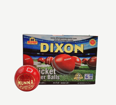 Dixon - Leather Cricket Ball- Red Colour MD-Store