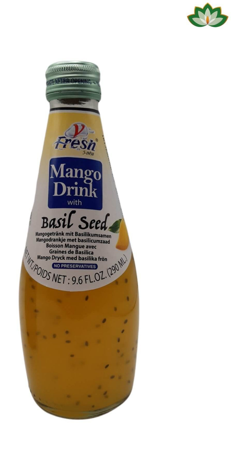 Fresh Mango Drink with Basil Seeds 290ml MD-Store