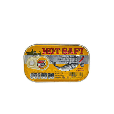 Hot Safi Sardines in Spicy Vegetable Oil 125g