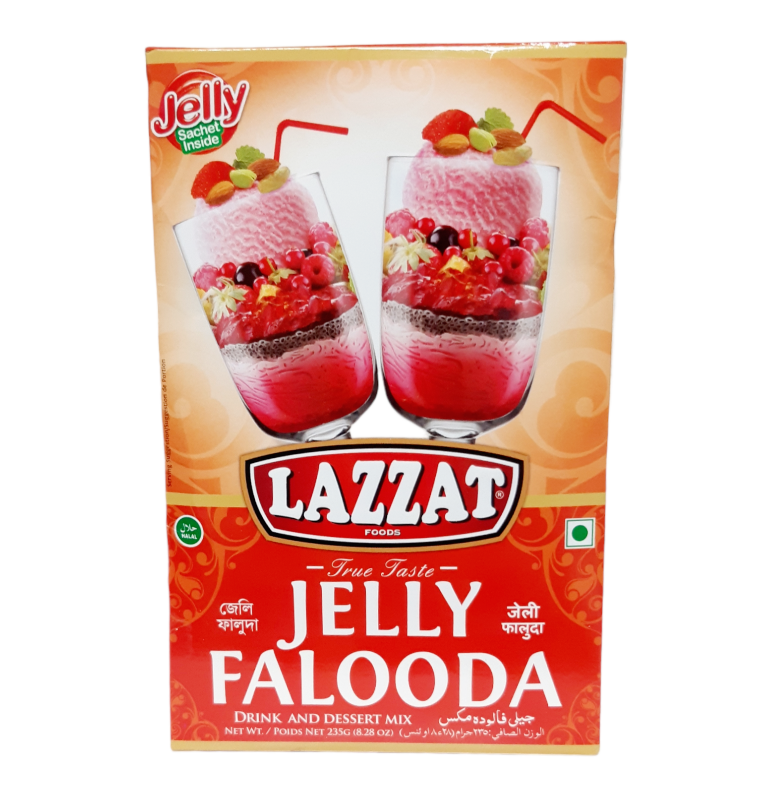 Lazzat Jelly Falooda 235g - Drink & Dessert Mix - MD Store