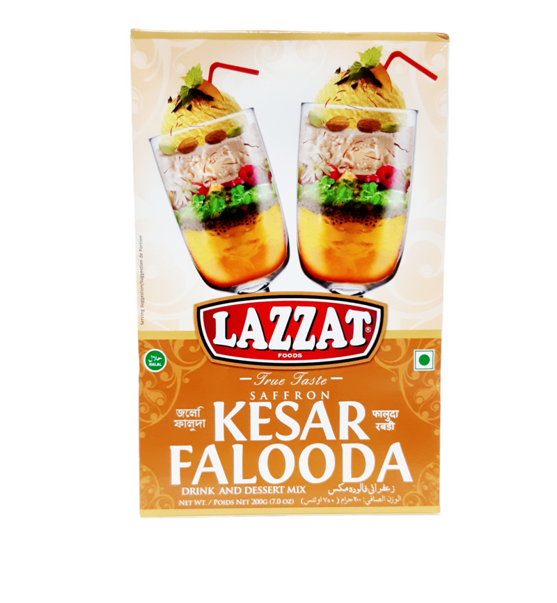 Lazzat Kesar Falooda 200g - Drink & Dessert Mix