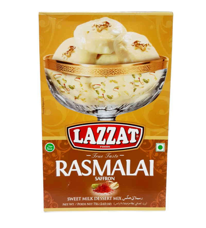 Lazzat Rasmalai 75g - Sweet Milk Dessert Mix
