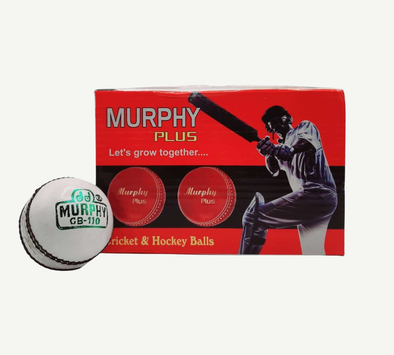 Murphy Plus Leather Ball Cricket White Ball MDStore