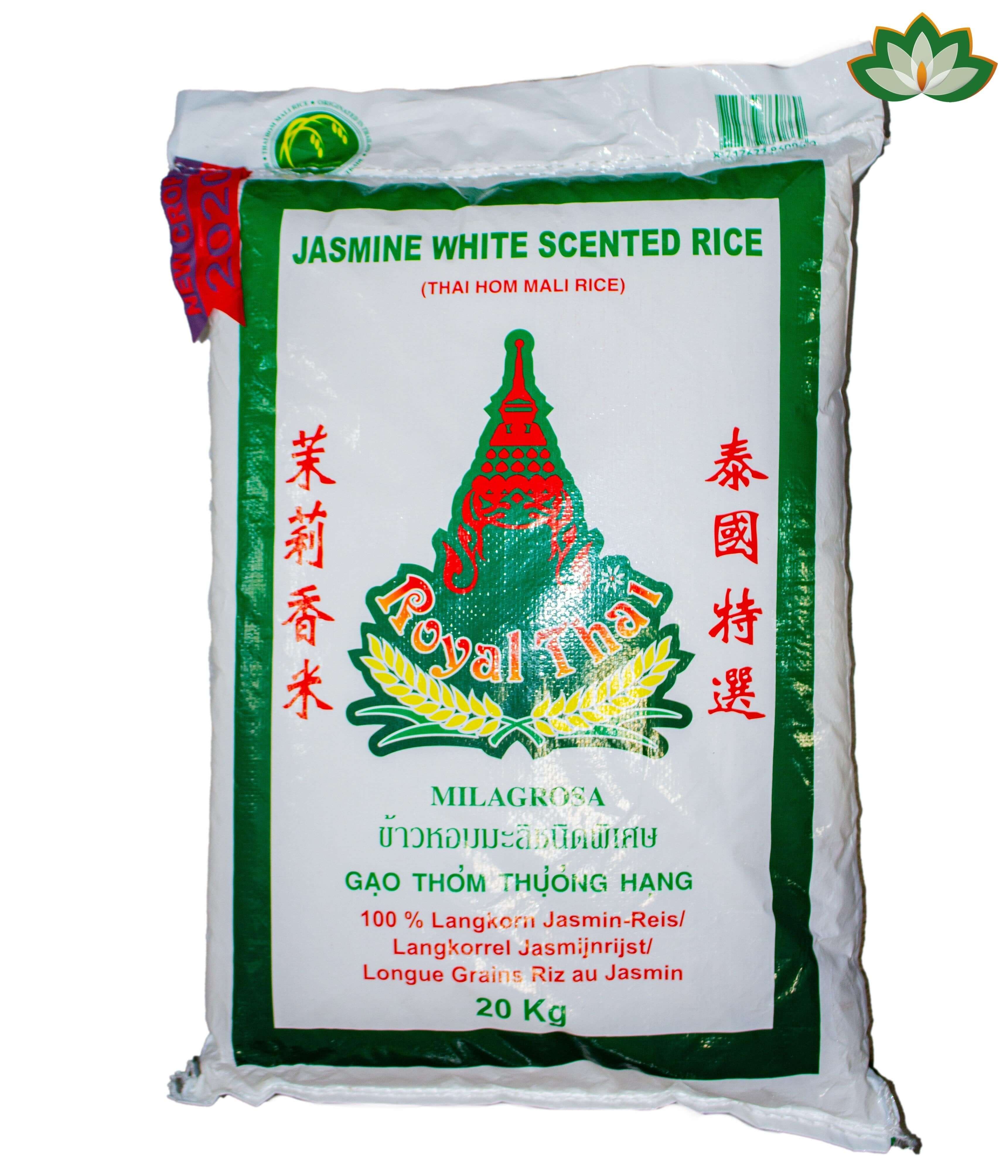 Royal Thai Jasmine White Scented Rice 20Kg | Jasmin Duftreis | Langkor