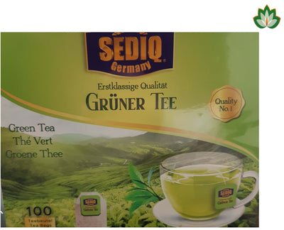 Sediq Grüner Tee 100 Tea Bags