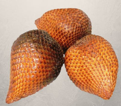 Our Snake Fruit - Salak Samen is an exotic and flavorful fruit from Southeast Asia. It has a unique snake-like skin, a sweet flesh, and a tart taste. The nutrient-rich seeds can be eaten and also used to propagate the fruit in your own 