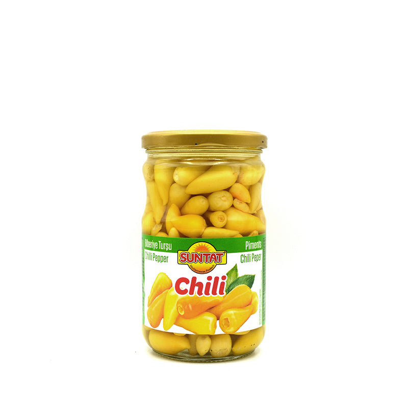 Suntat Chilli Peper is a premium-grade 620g specialty chilli pepper that is rich in flavor and aroma. With its heat index rating of 6, this chili pepper is perfect for adding a flavorful kick to dishes without overwhelming them. Packed with protein and vitamins, it&