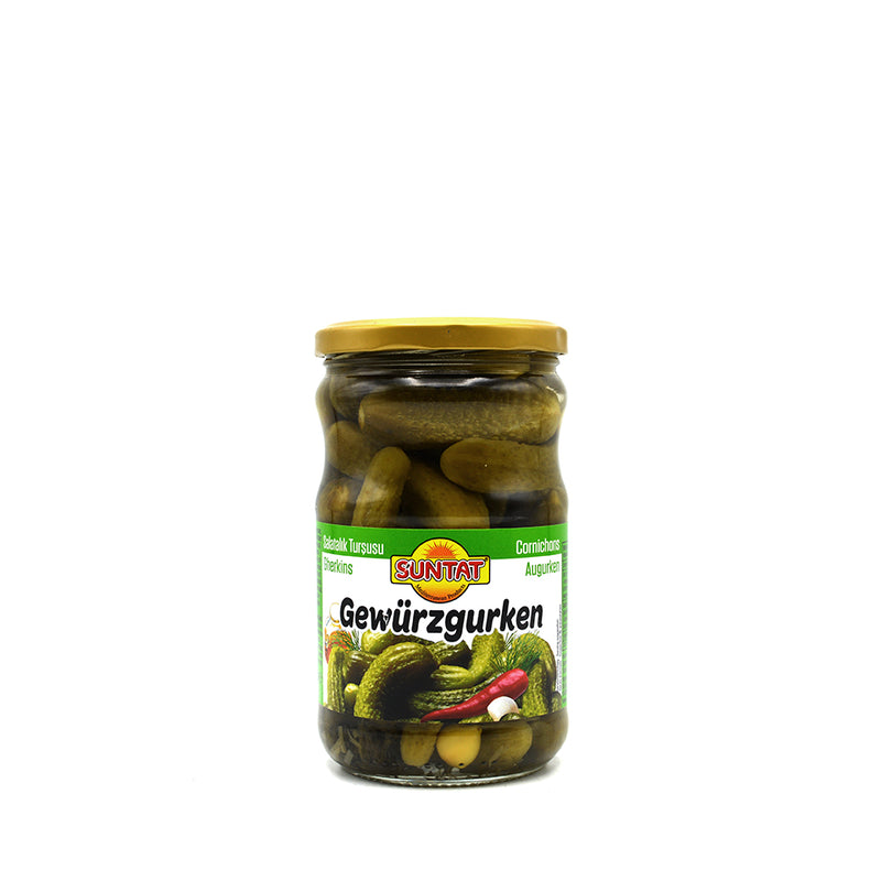 Suntat Gewürzgurken - Cornichons 640g