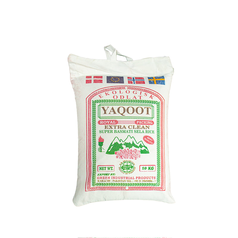Yaqoot- Super Basmati Sella Rice Extra Clean  10 Kg