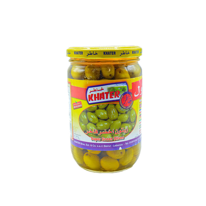 Khater Super Green Olives 600g