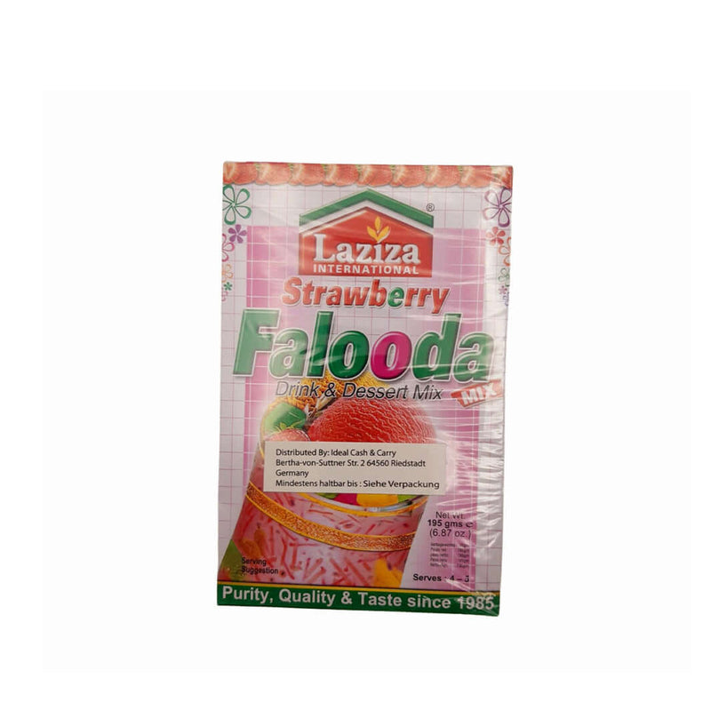 Laziza Falooda Strawberry Drink & Dessert Mix 195g